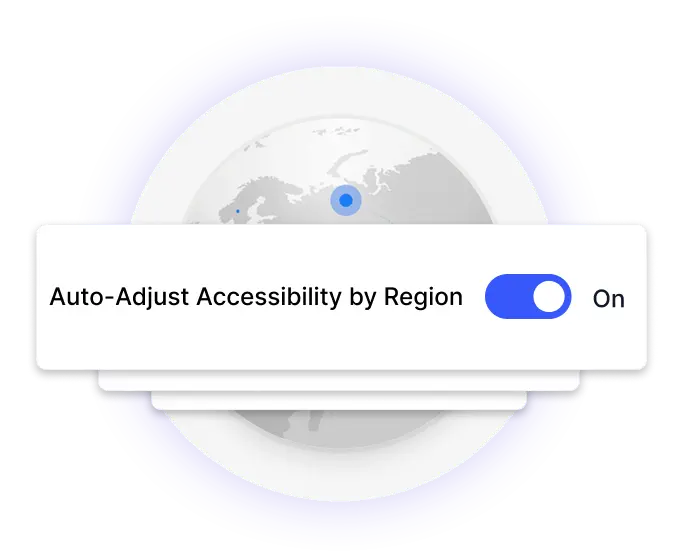 Auto-Adjust Accessibility by Region Toggle